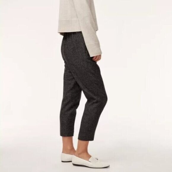 Babaton Cohen Wool Tapered Cropped Dress Pant Size 4 - Picture 2 of 9